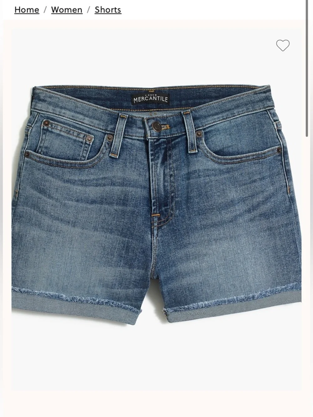 J. Crew High-rise Denim Cutoff Shorts